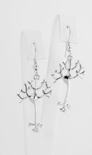 Load image into Gallery viewer, Sterling Silver Neuron Earrings