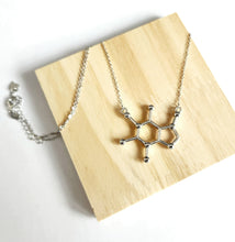 Load image into Gallery viewer, Sterling Silver Caffeine Necklace