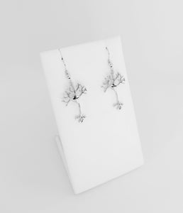Sterling Silver Neuron Earrings