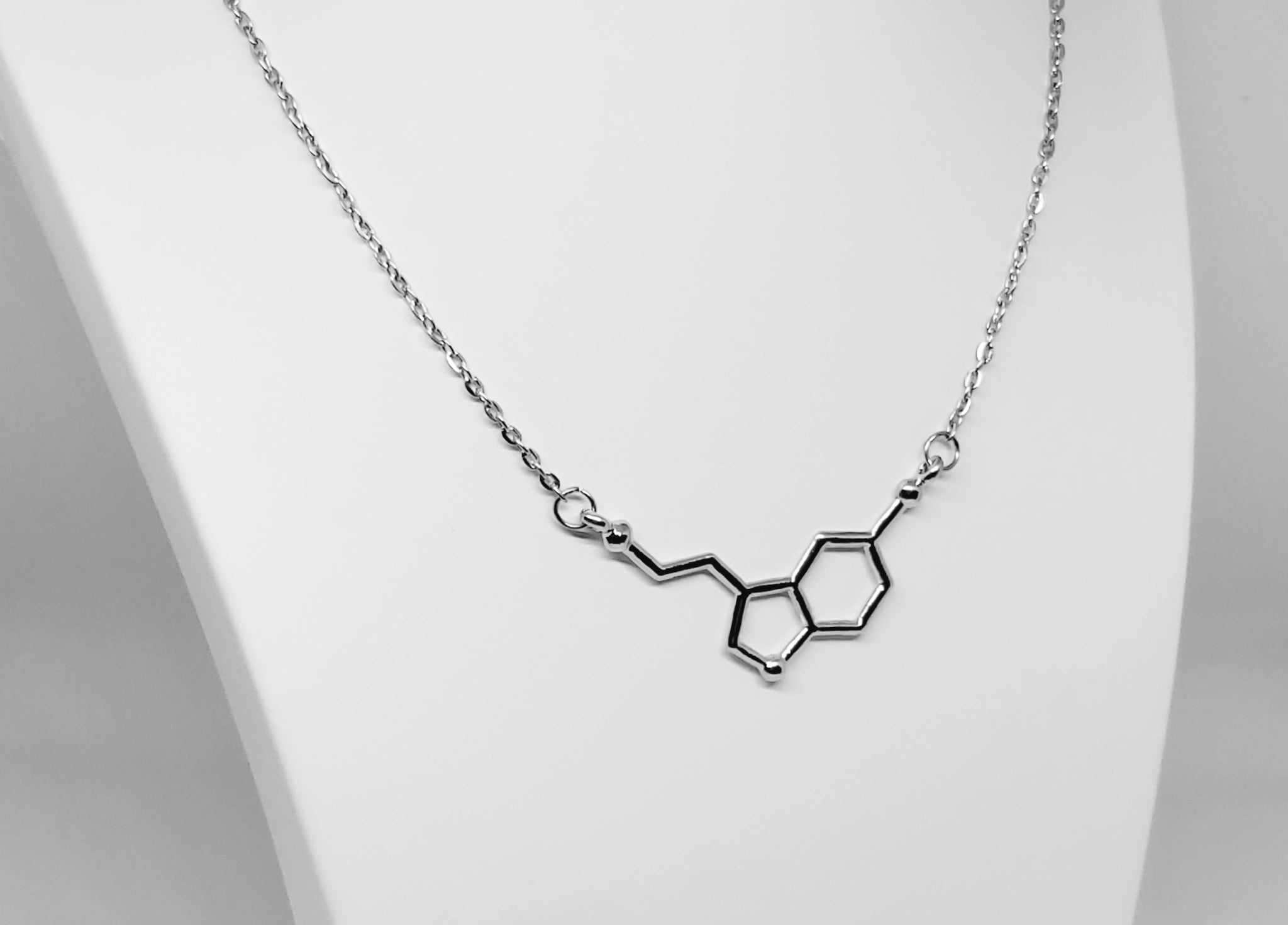Silver caffeine necklace - My Chemical Gift
